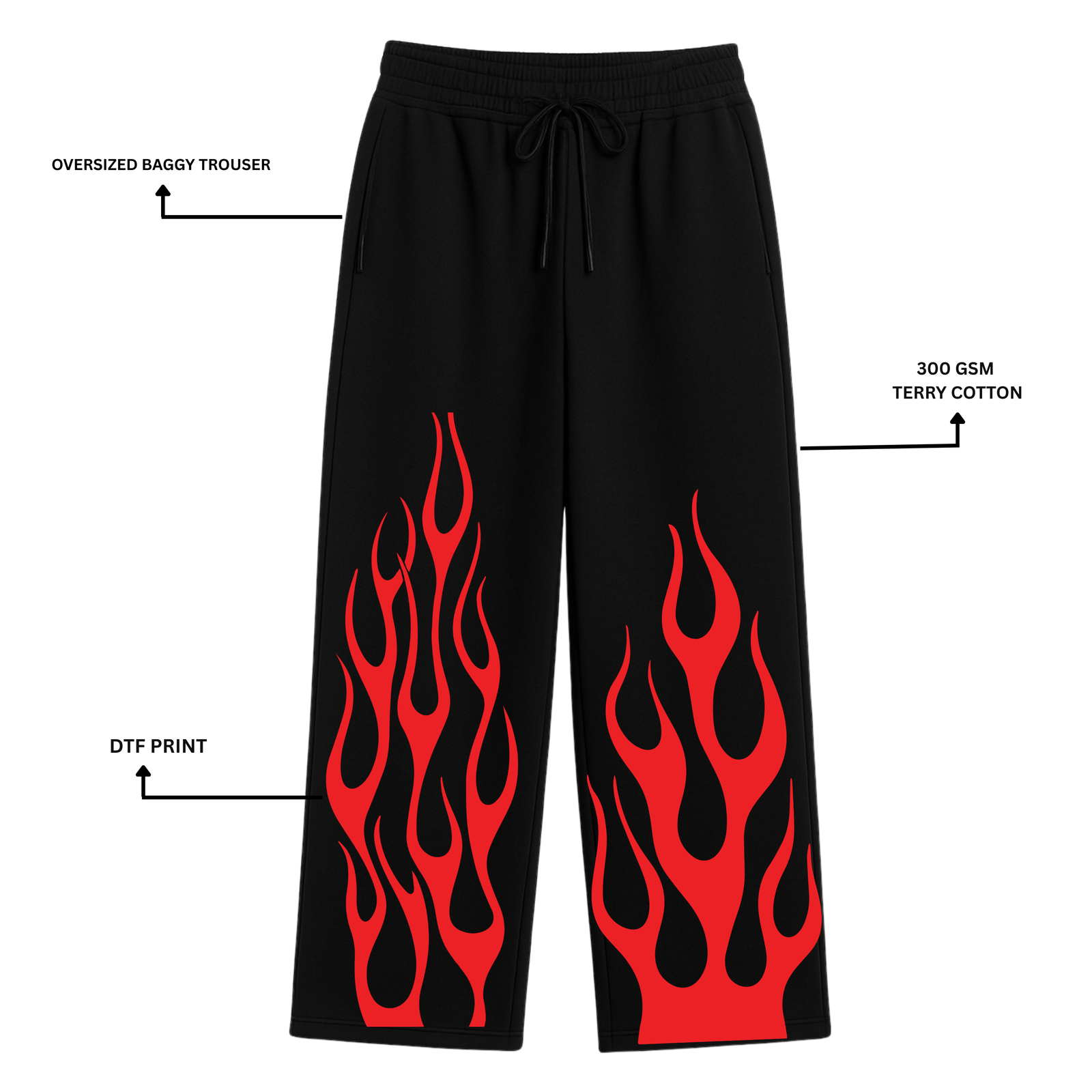 Jin Kazama Loose Fit Trouser